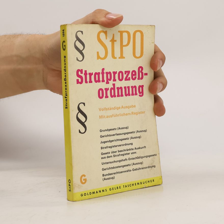 Autorenkollektiv Strafprozeßordnung