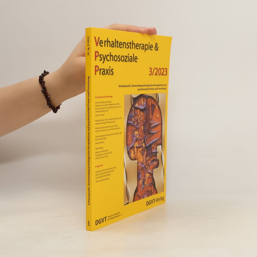 Autorenkollektiv Verhaltenstherapie & Psychosoziale Praxis 3/2023
