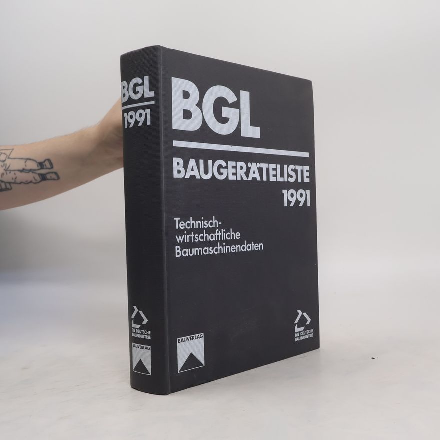 AA.VV. BGL Baugeräteliste 1991