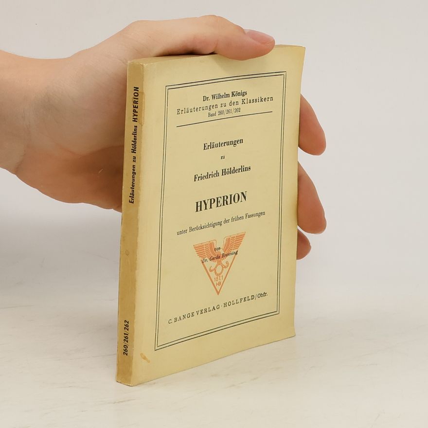 Friedrich Hölderlin Hyperion