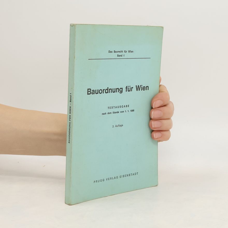Autorenkollektiv Bauordnung für Wien