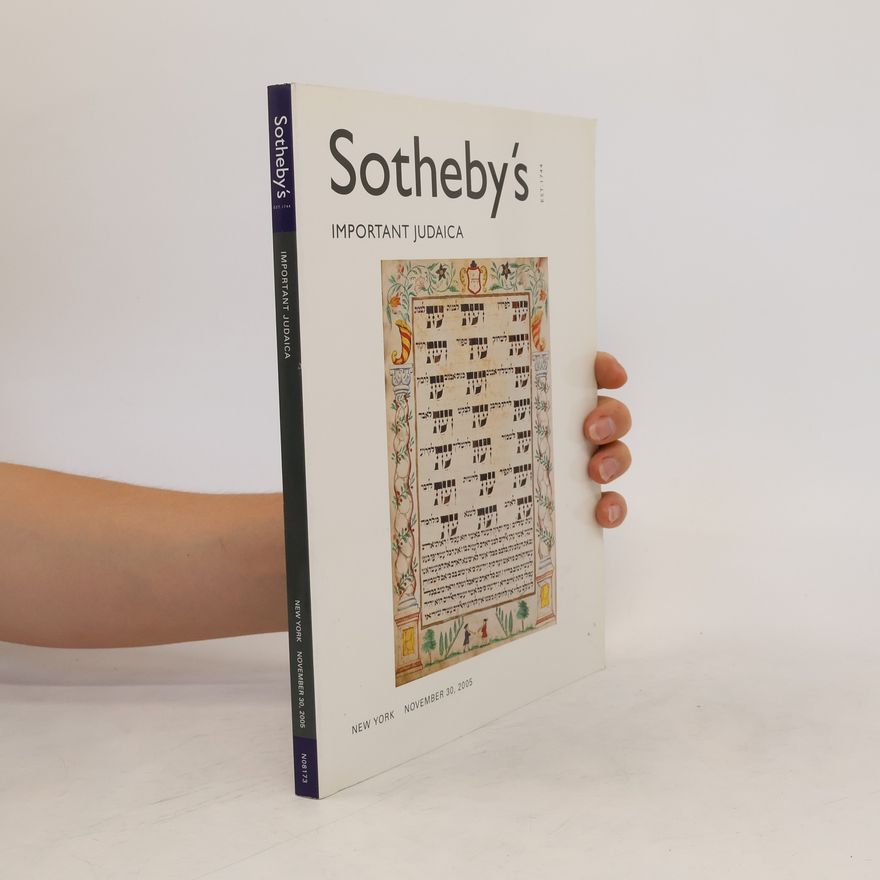 Autorenkollektiv Sotheby's. Important Judaica