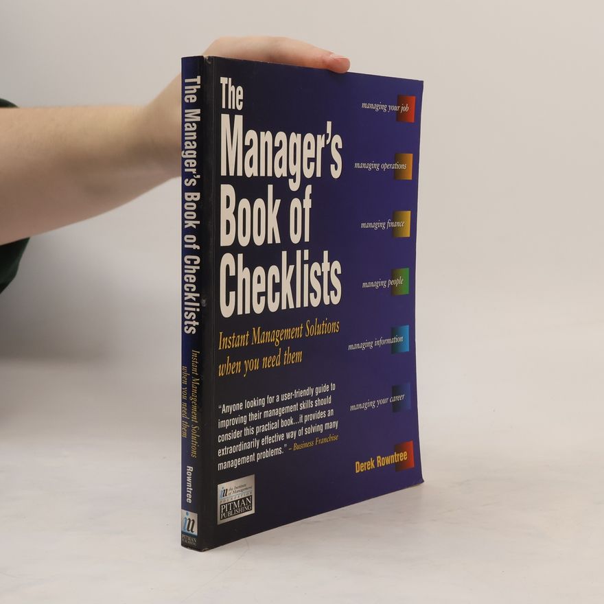 Derek Rowntree The Manager's Book of Checklists