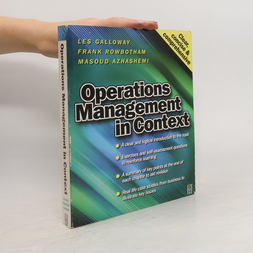 Masoud Azhashemi Operations Management in Context