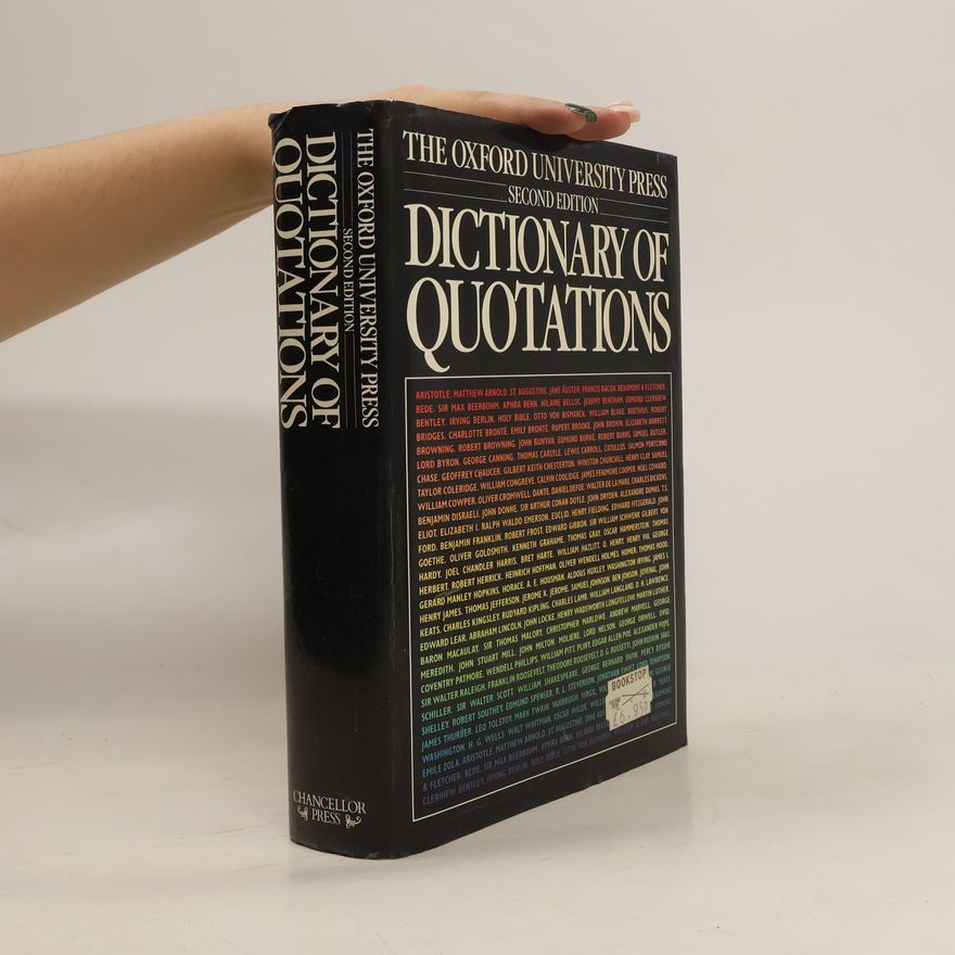 AA.VV. The Oxford University Press Dictionary Of Quotations
