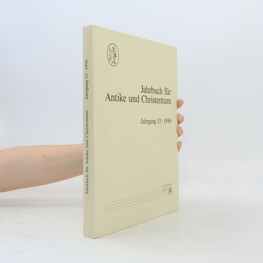 Autores varios Jahrbuch für Antike und Christentum. Jahrgang 33, 1990