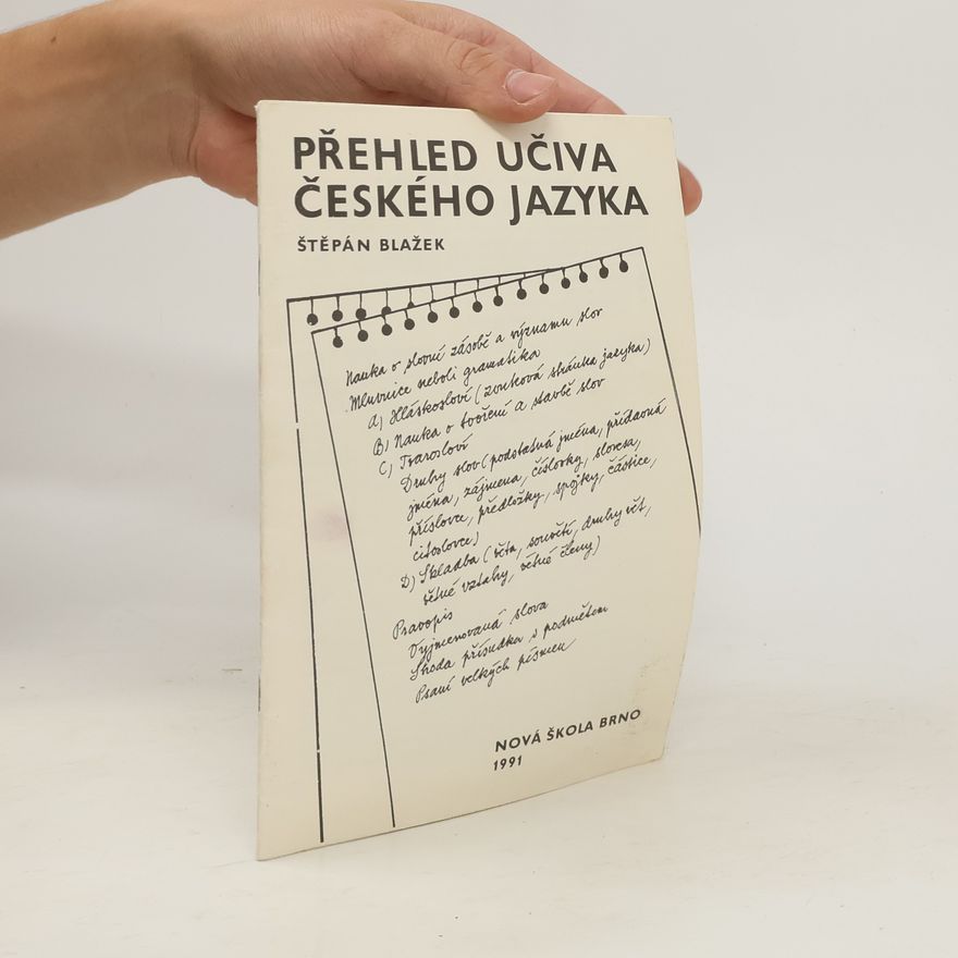 Štěpán Blažek Přehled učiva českého jazyka