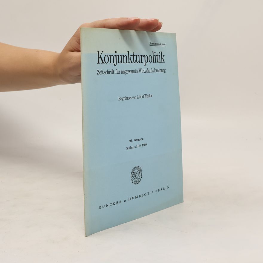 Various authors Konjunkturpolitik : Zeitschrift für Angewandte Wirtschaftsforschung