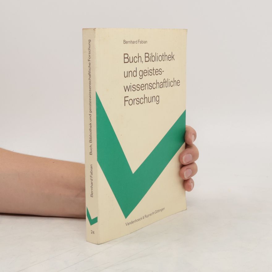 Bernhard Fabian Buch, Bibliothek und geisteswissenschaftliche Forschung