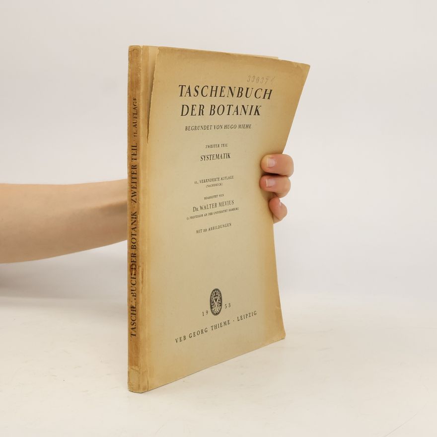 Walter Mevius Taschenbuch der Botank