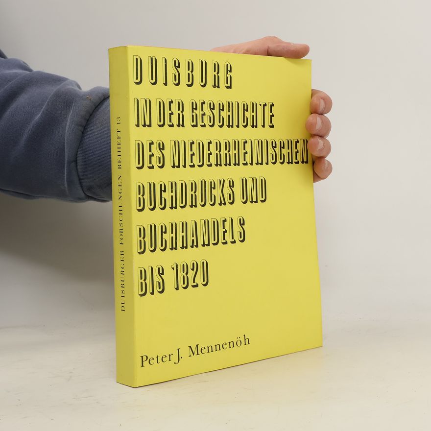 Peter J. Mennenöh Duisburger Forschungen Beheft 13.