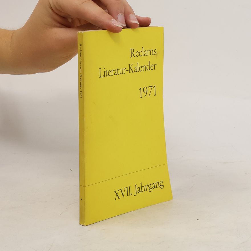 Autorenkollektiv Reclams Literatur Kalender 1971