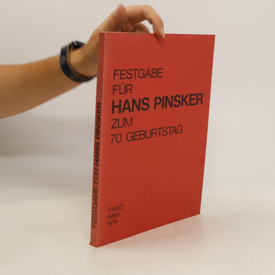Richild Acobian Festgabe für Hans Pinsker zum 70. [siebzigsten] Geburtstag