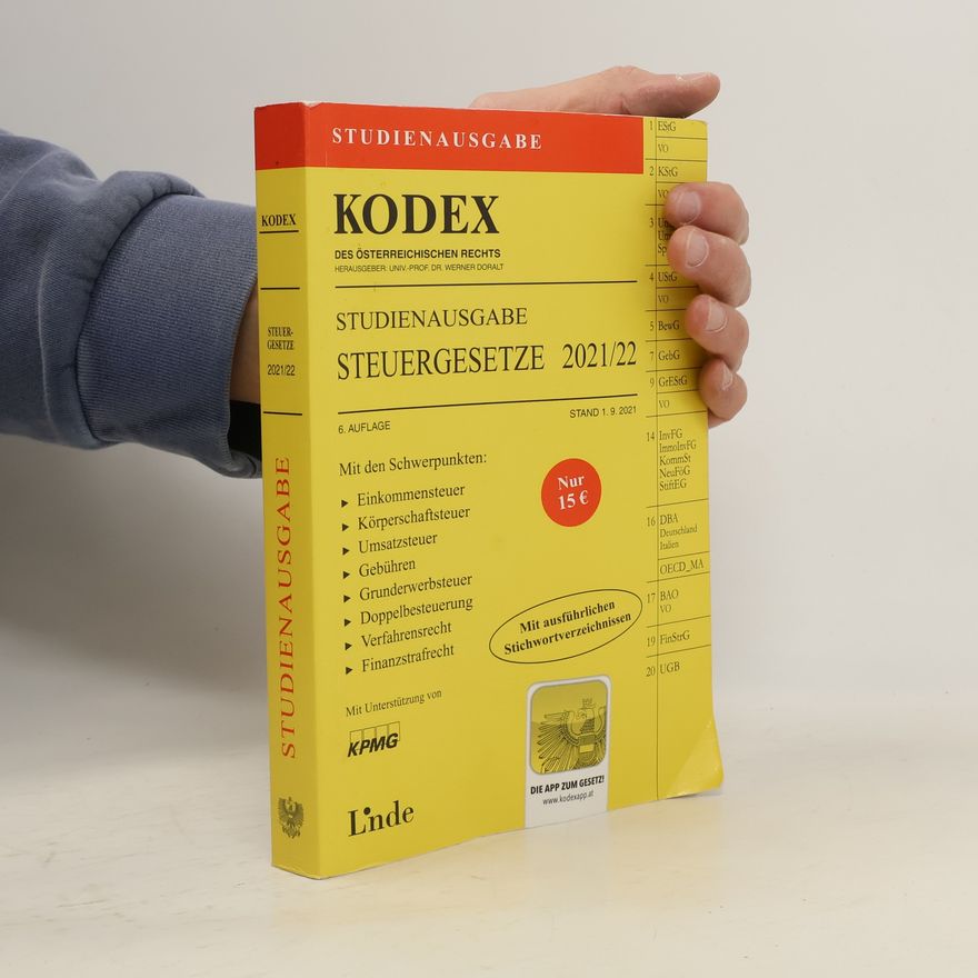 Andrei Bodis KODEX Studienausgabe Steuergesetze 2021/22