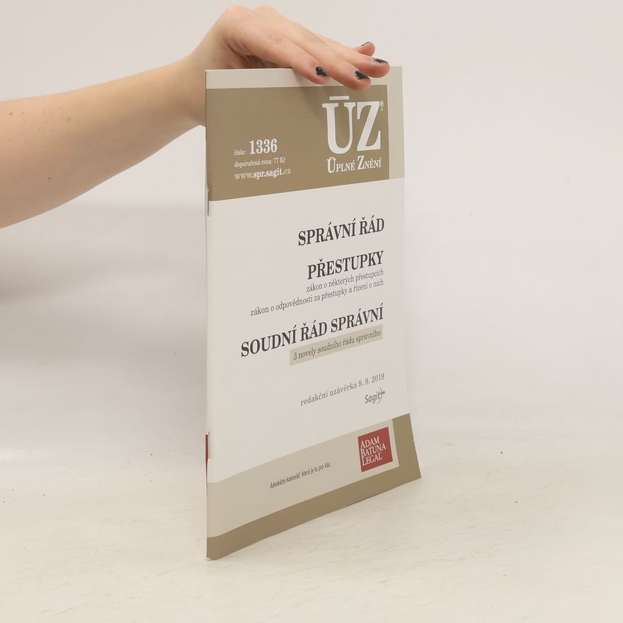 Autorenkollektiv Správní řád, soudní řád správní, přestupky