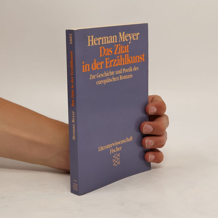 Herman Meyer Das Zitat in der Erzählkunst