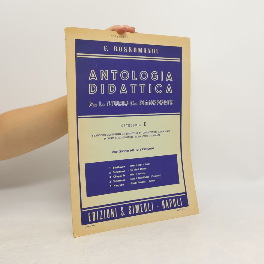 F. Rossomandi Antologia didactica per lo studio del pianoforte. Categoria C