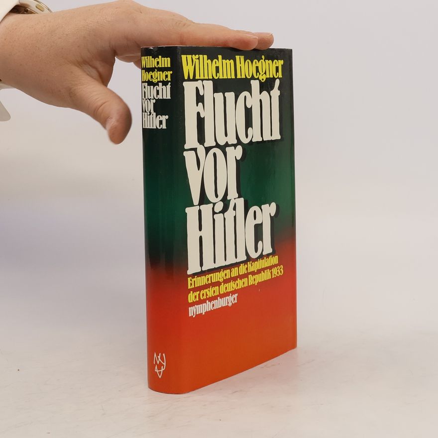 Wilhelm Hoegner Flucht vor Hitler