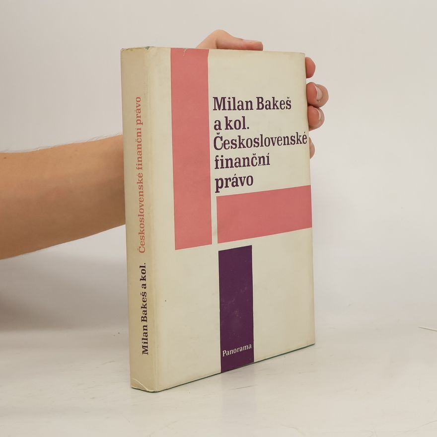 Milan Bakeš Československé finanční právo