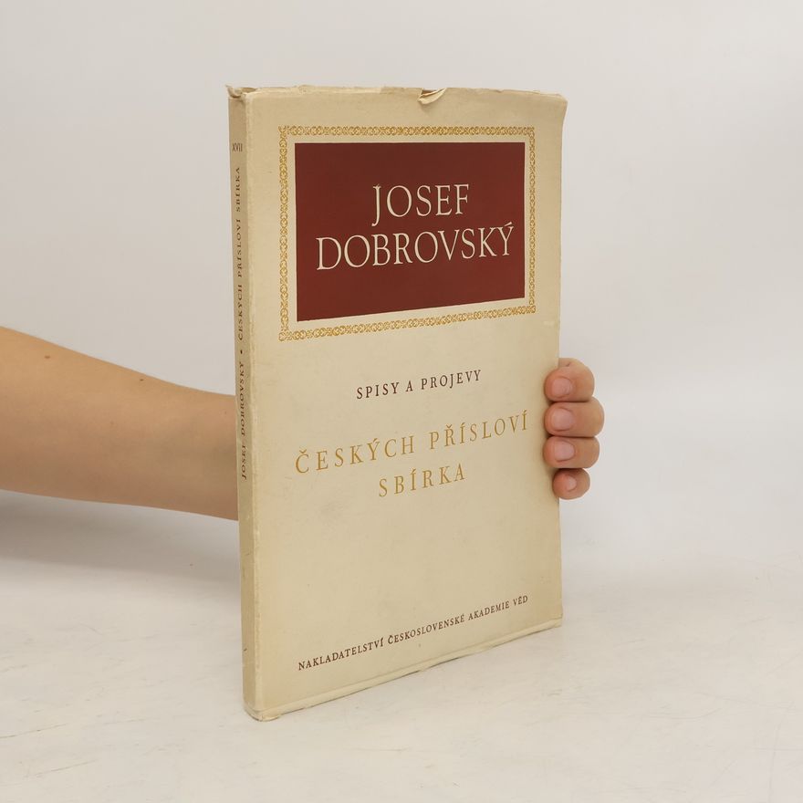 Josef Dobrovský Českých přísloví sbírka