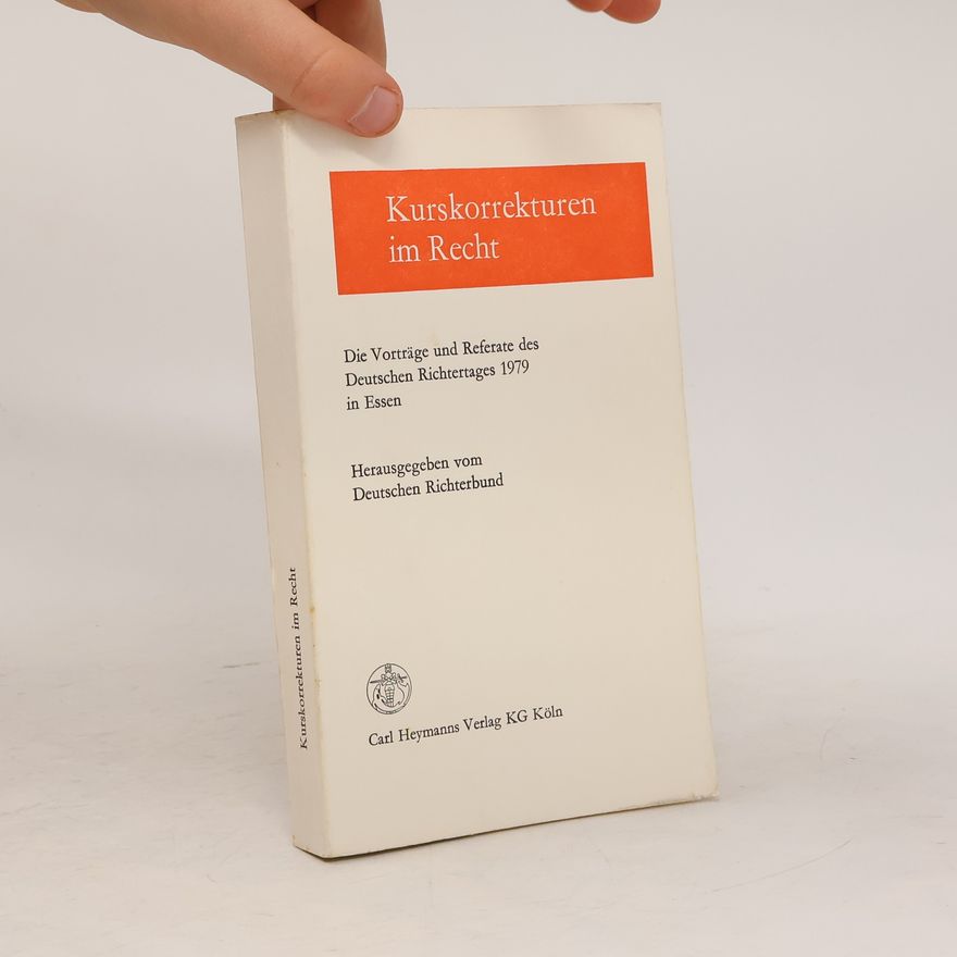 Collectif d'auteurs Kurskorrekturen im Recht