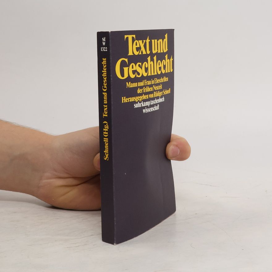 Rüdiger Schnell Text und Geschlecht