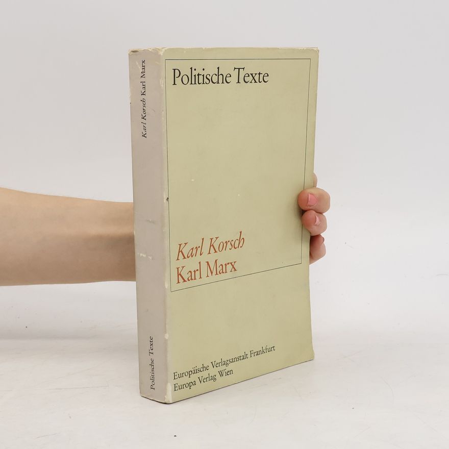Karl Korsch Karl Marx