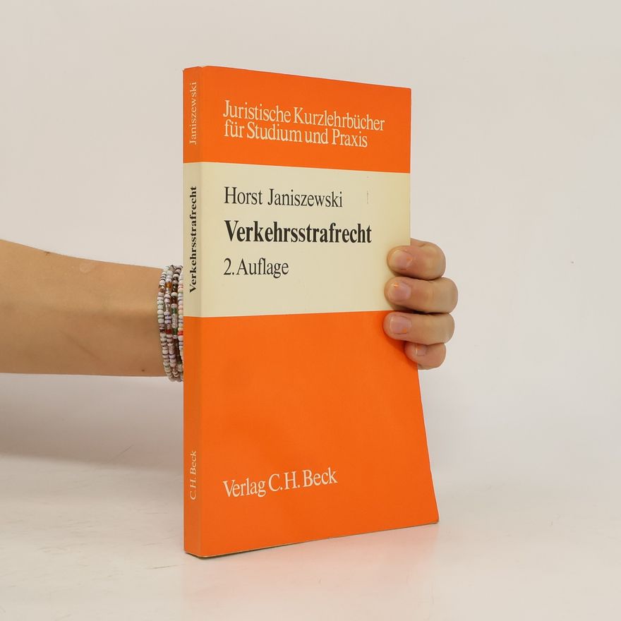 Horst Janiszewski Verkehrsstrafrecht