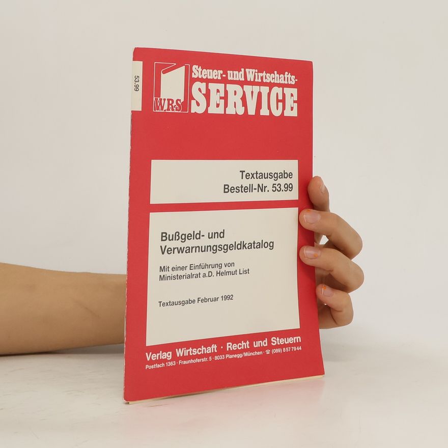 Autorenkollektiv Bussgeld- und Verwarnungsgeldkatalog