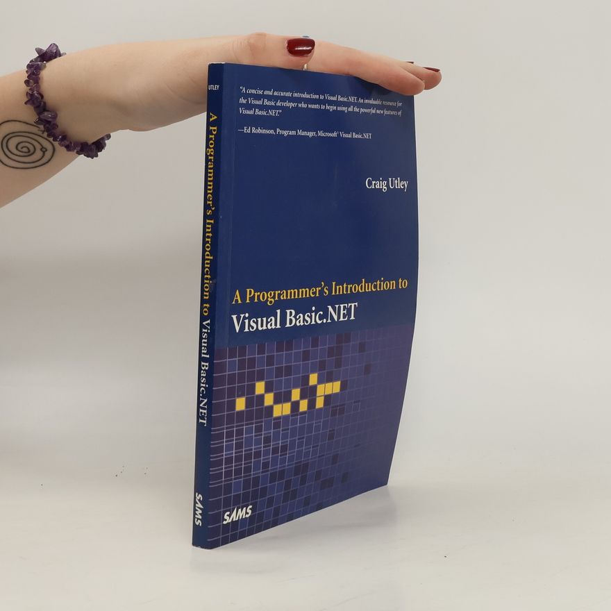 Craig Utley A Programmer's Introduction to Visual Basic.NET