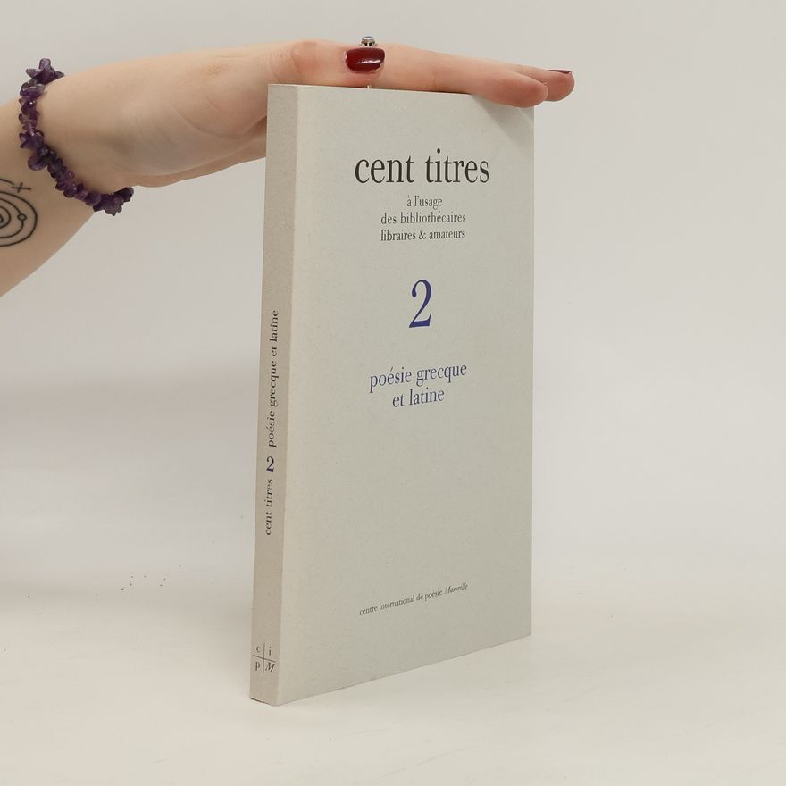Dominique Buisset Poésie Grecque Et Latine