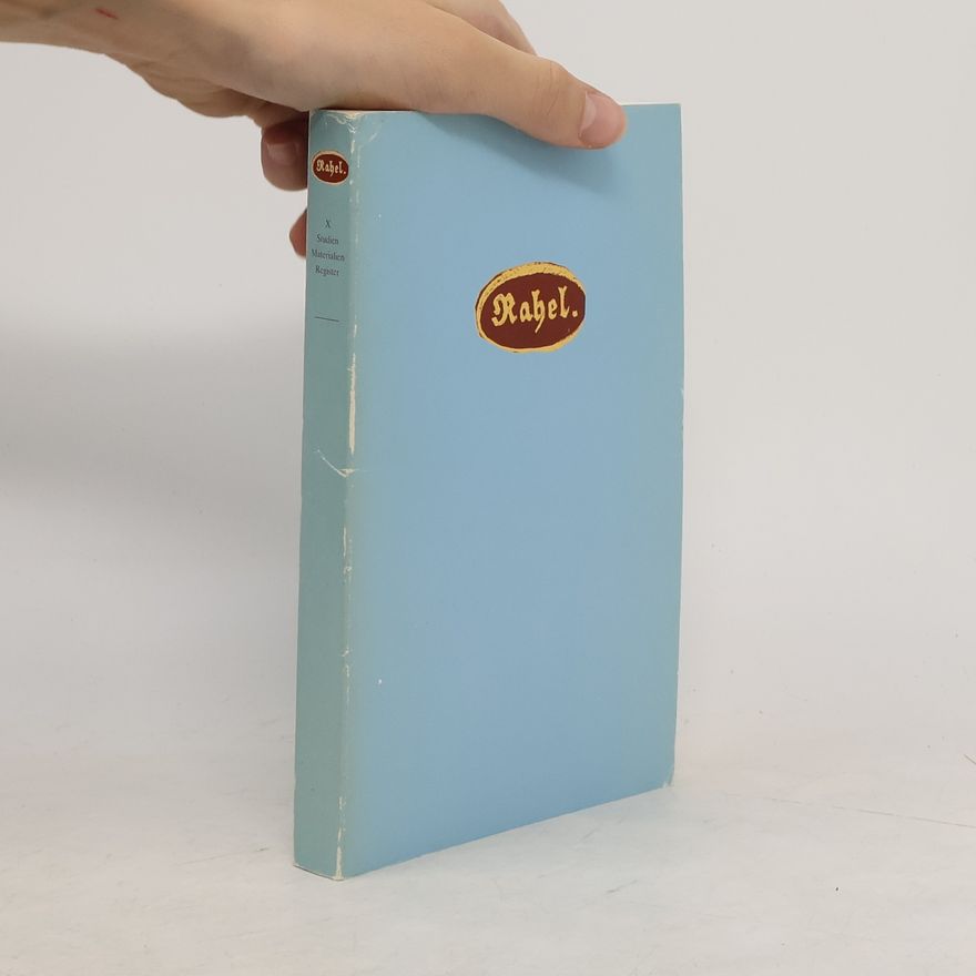 Rahel Varnhagen von Ense Rahel Bibliothek X