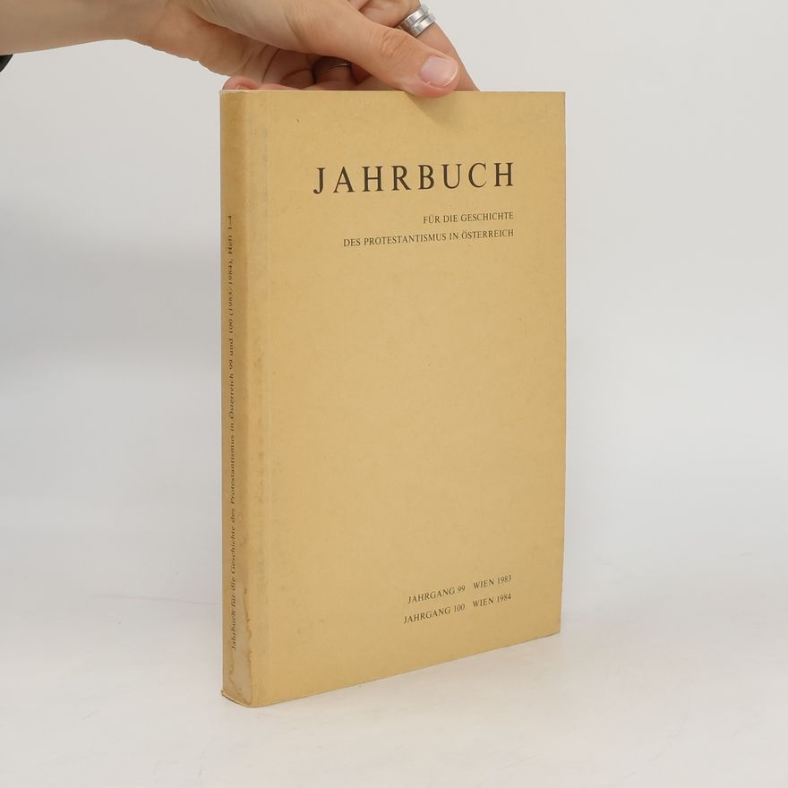 AA.VV. Jahrbuch. Für die Geschichte des Protestantismus in Österreich