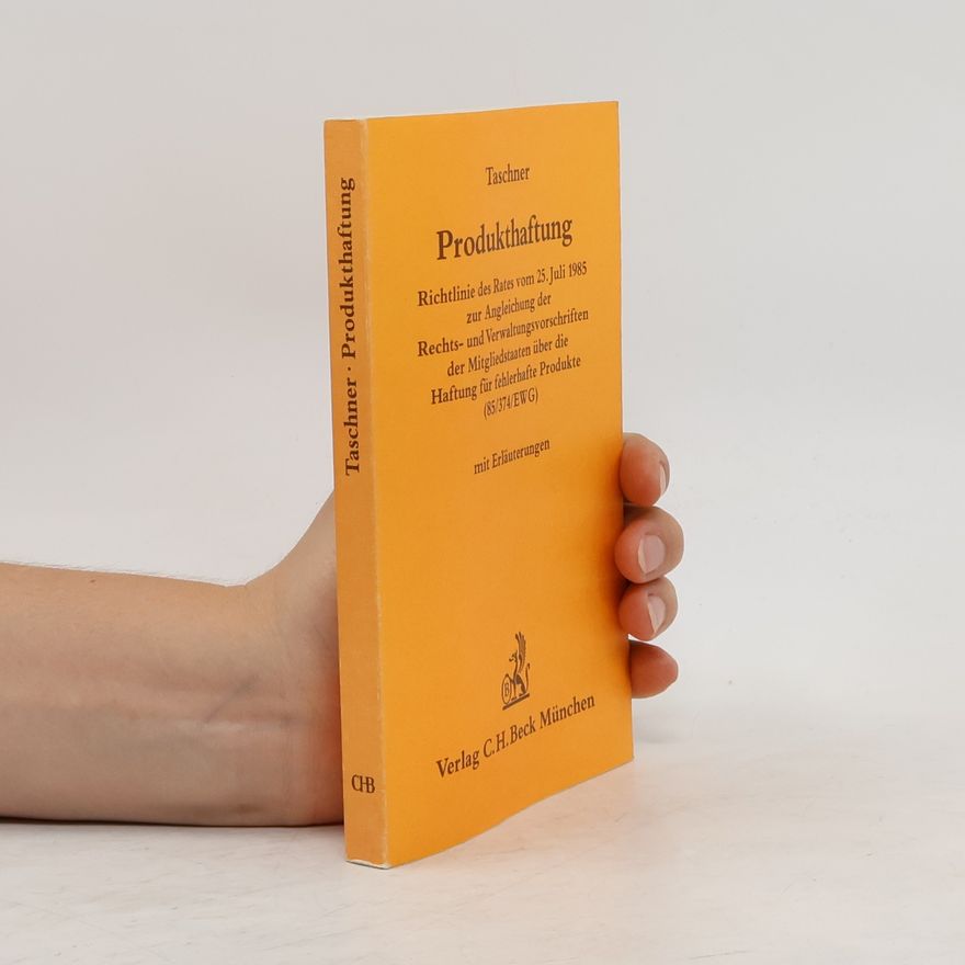 Hans Claudius Taschner Produkthaftung
