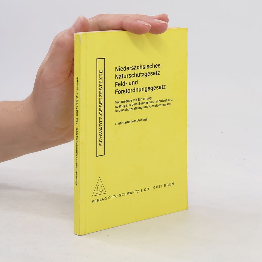 Klaus Rosenzweig Niedersächsisches Naturschutzgesetz