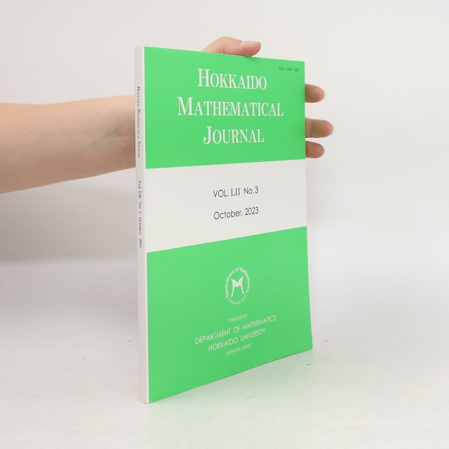 Kolektiv autorů Hokkaido Mathematical Journal 10/2023