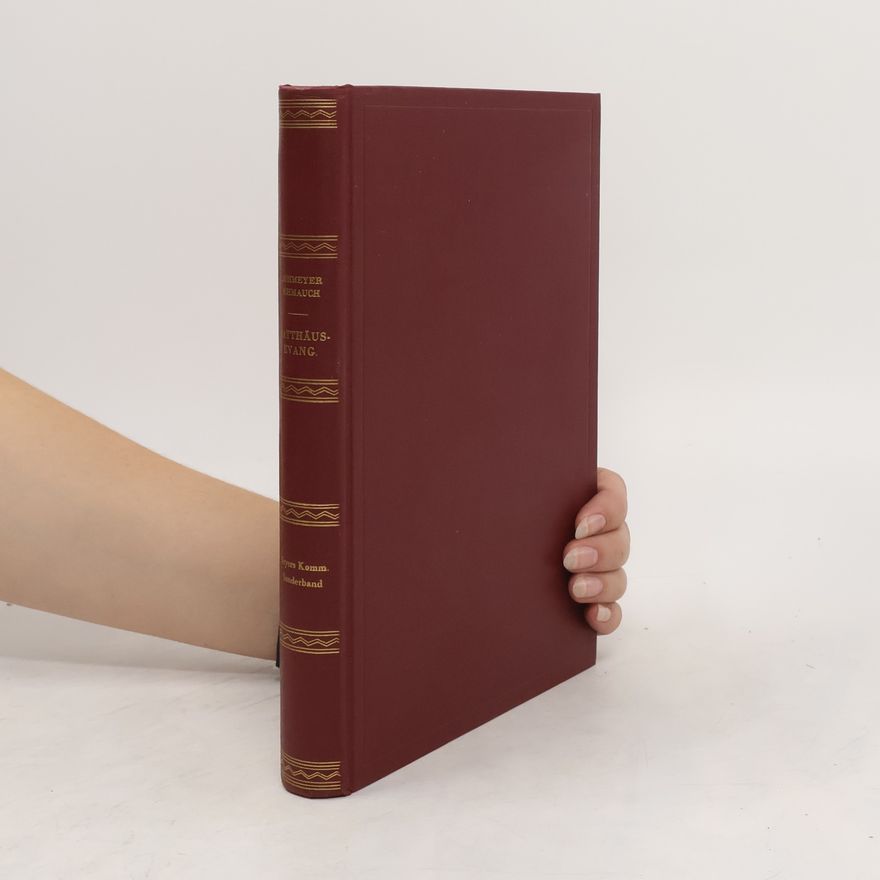 Werner Schmauch Das Evangelium des Matthäus