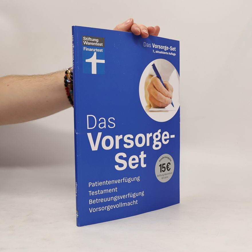Stiftung Warentest Das Vorsorge-Set