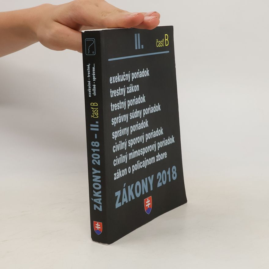 Kolektív autorov Zákony II/2018 čásť B