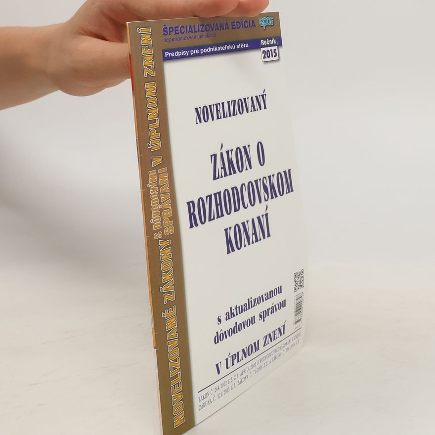 Collectif d'auteurs Zákon o rozhodcovskom konaní