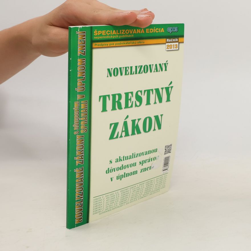 Collectif d'auteurs Novelizovaný Trestný zákon