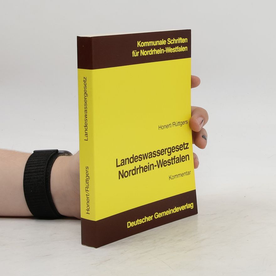Siegfried Honert Landeswassergesetz Nordrhein-Westfalen