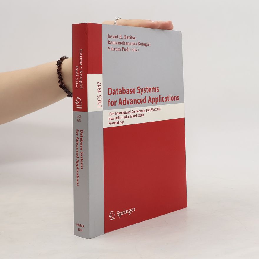 Jayant R. Haritsa Database systems for advanced applications