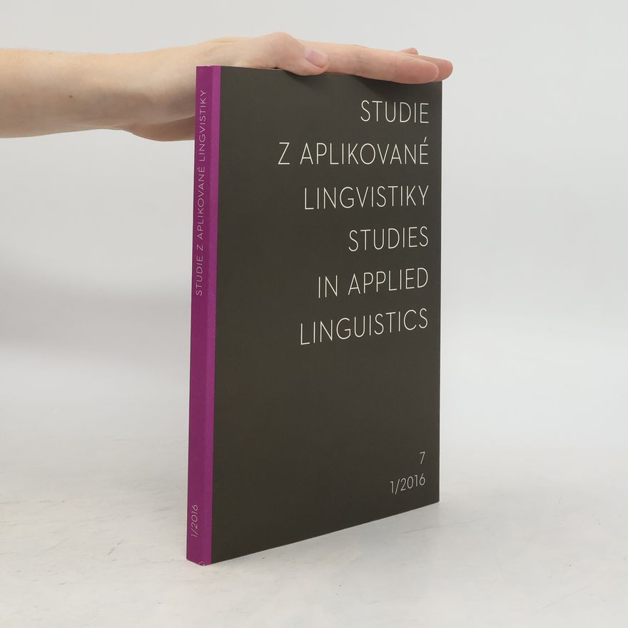 Kolektiv autorů Studie z aplikované lingvistiky. Studies in Applied Linguistics 7. 1/2016