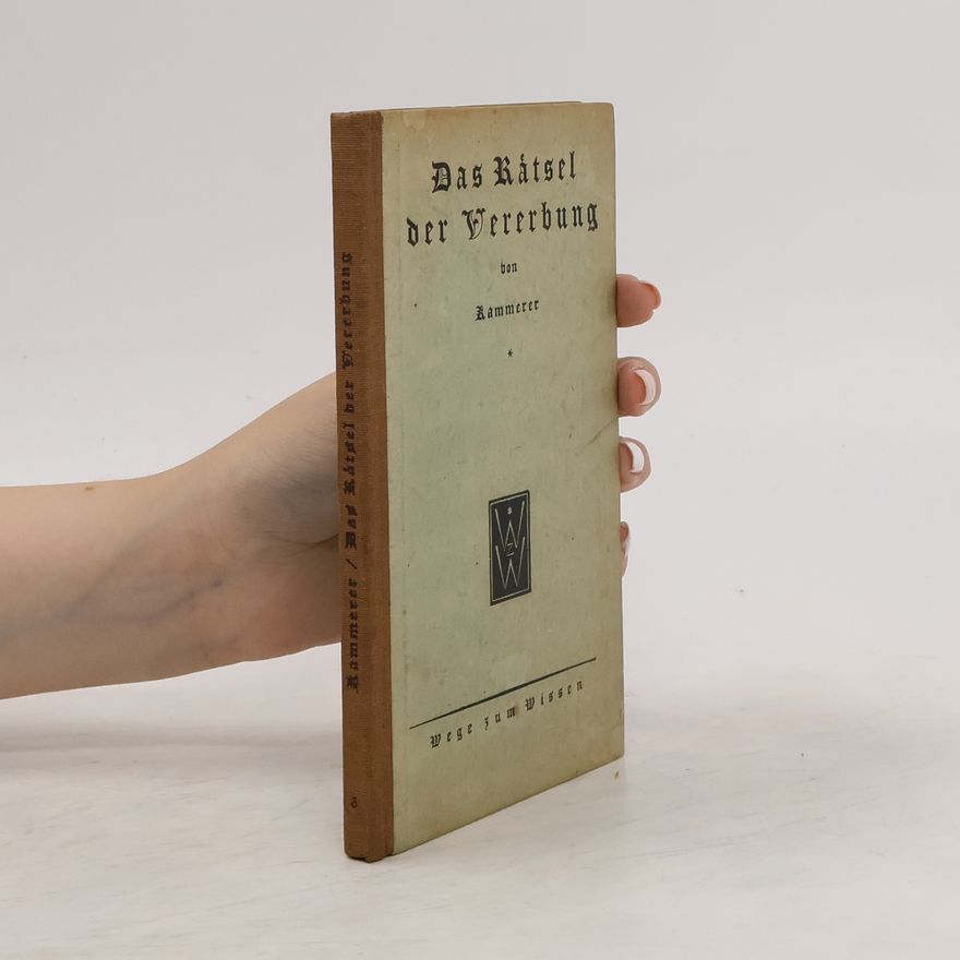Paul Kammerer Das Rätsel der Vererbung