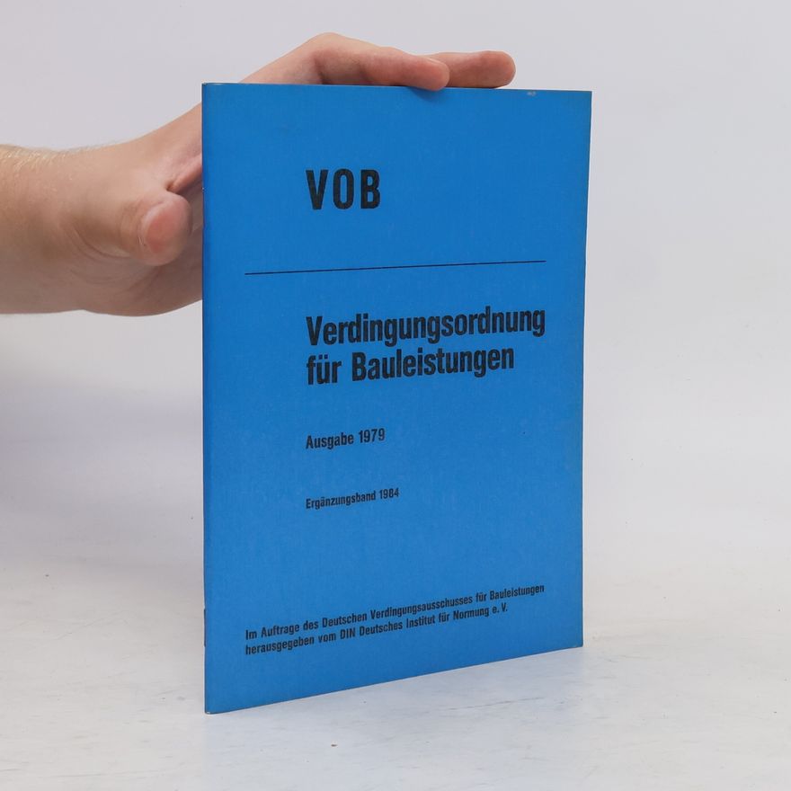 AA.VV. Verdingungsordnung für Bauleistungen