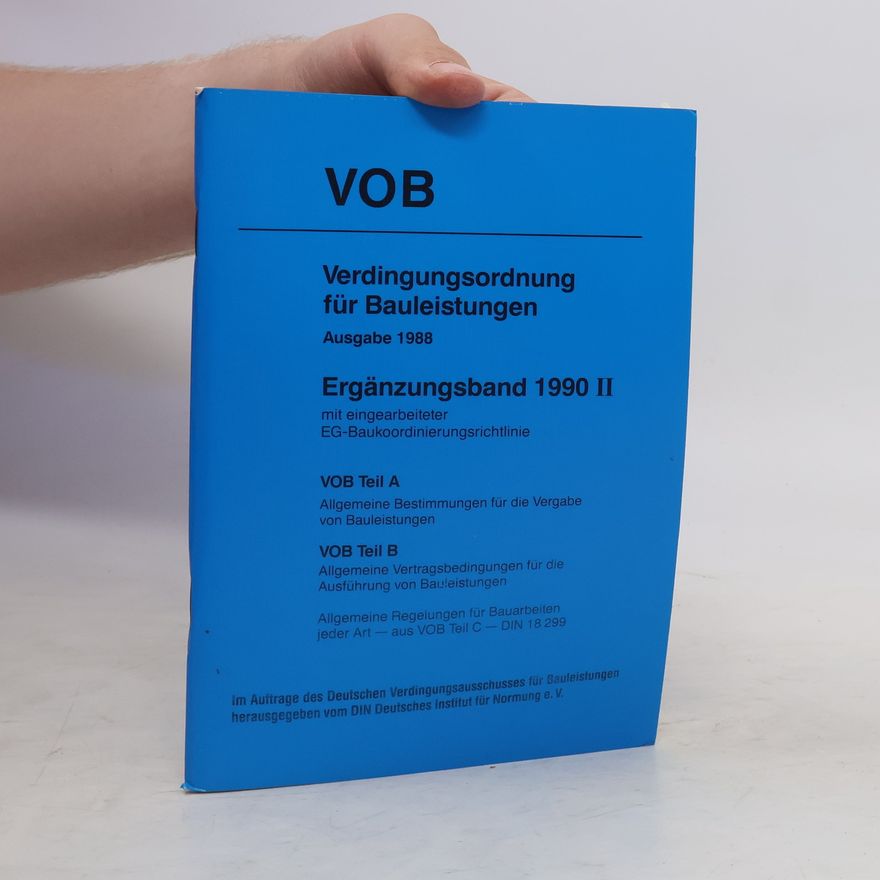 Autorenkollektiv Verdingungsordnung für Bauleistungen