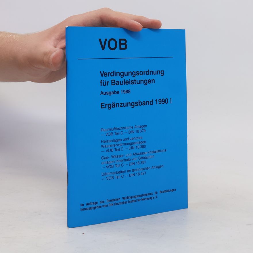 Collectif d'auteurs Verdingungsordnung für Bauleistungen