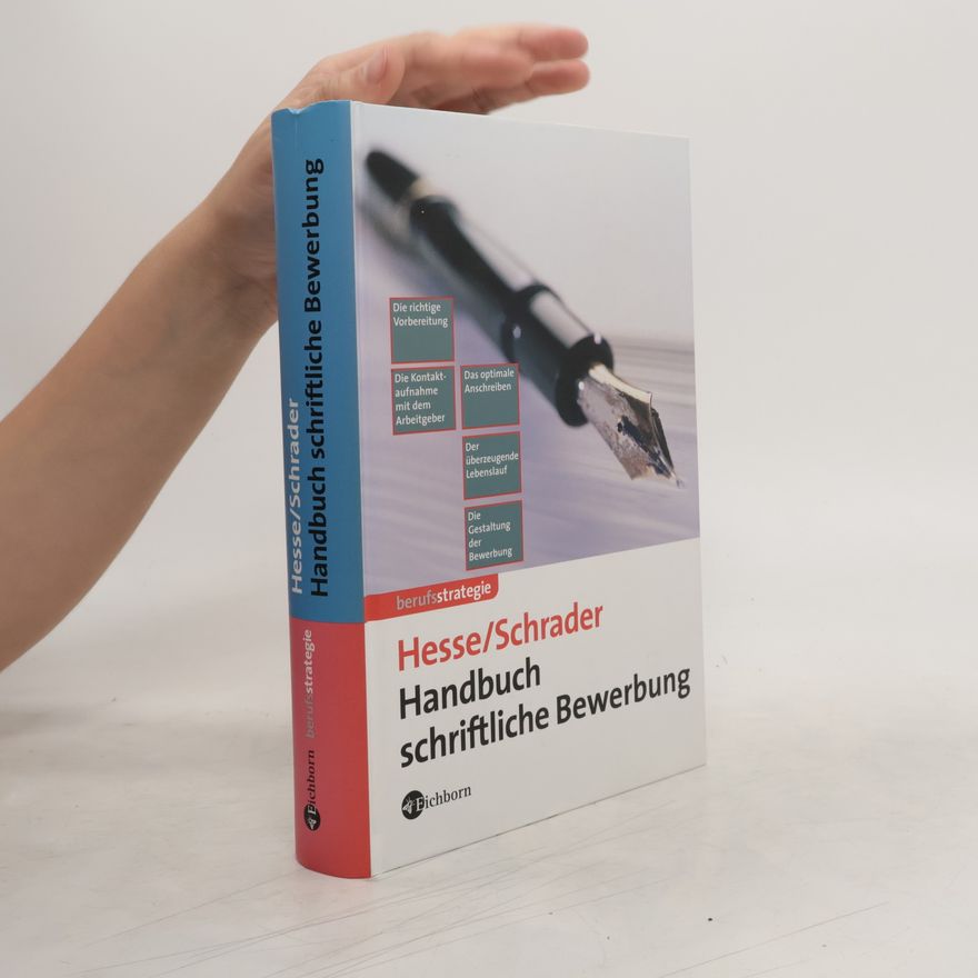 Jürgen Hesse Handbuch schriftliche Bewerbung