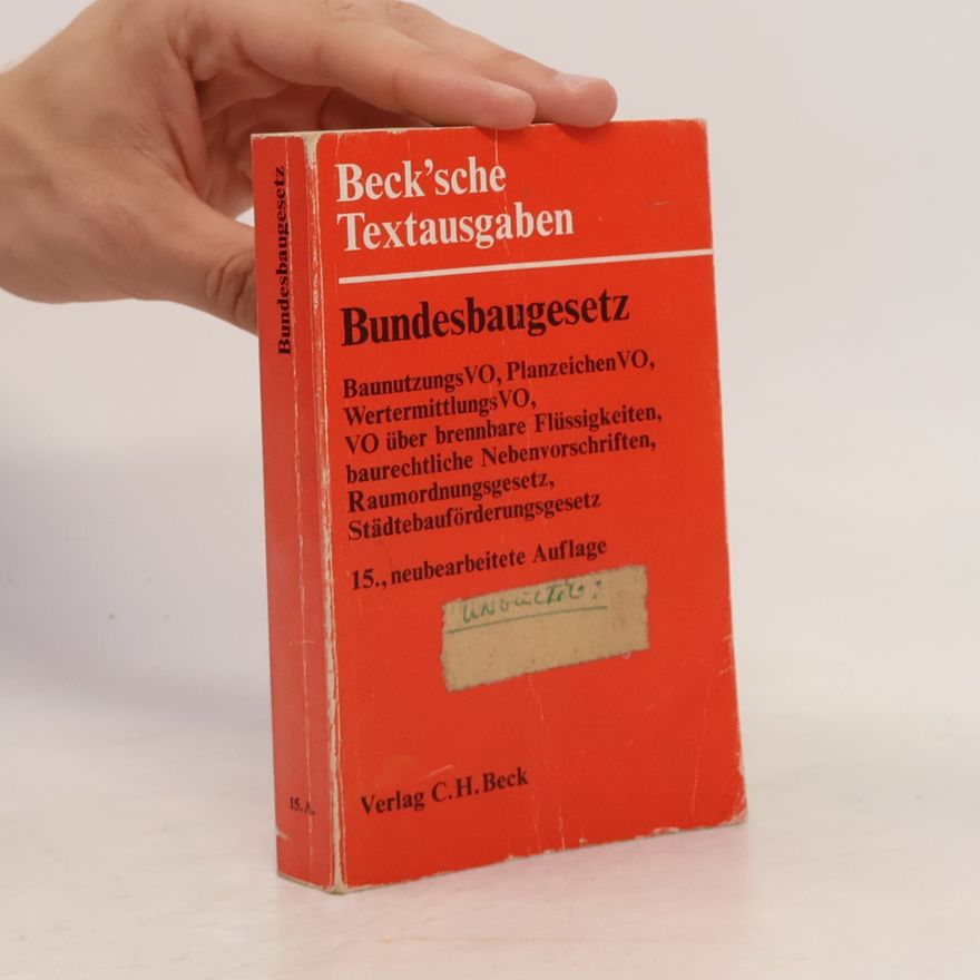 Willy Zinkahn Bundesbaugesetz